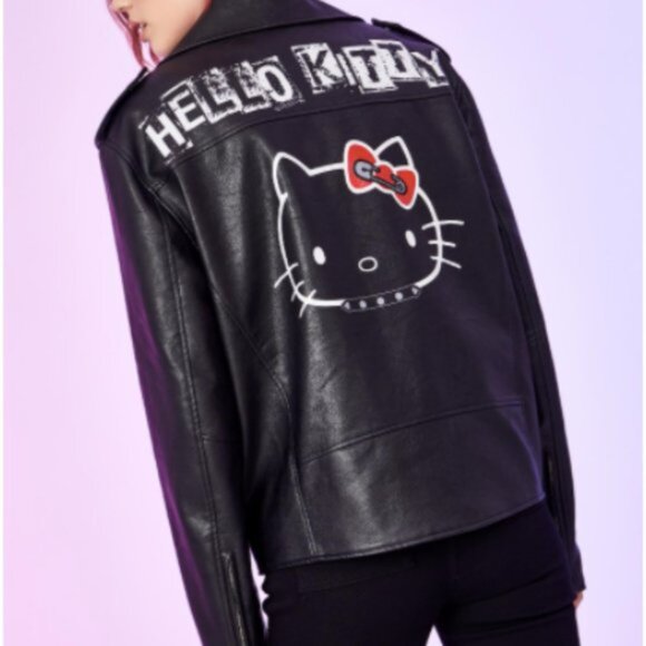 Dolls Kill x Hello Kitty Moto Jacket - Picture 1 of 4